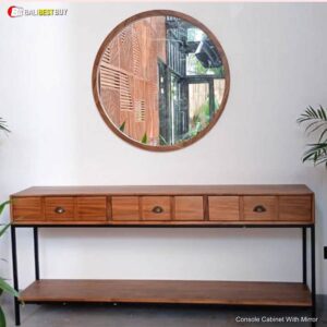 Console Cabinet With Mirror
