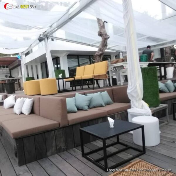Long Modular Sofa For Outdoor Furniture