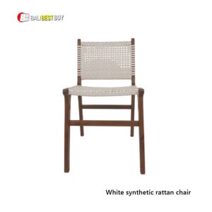 White Synthetic Rattan chair