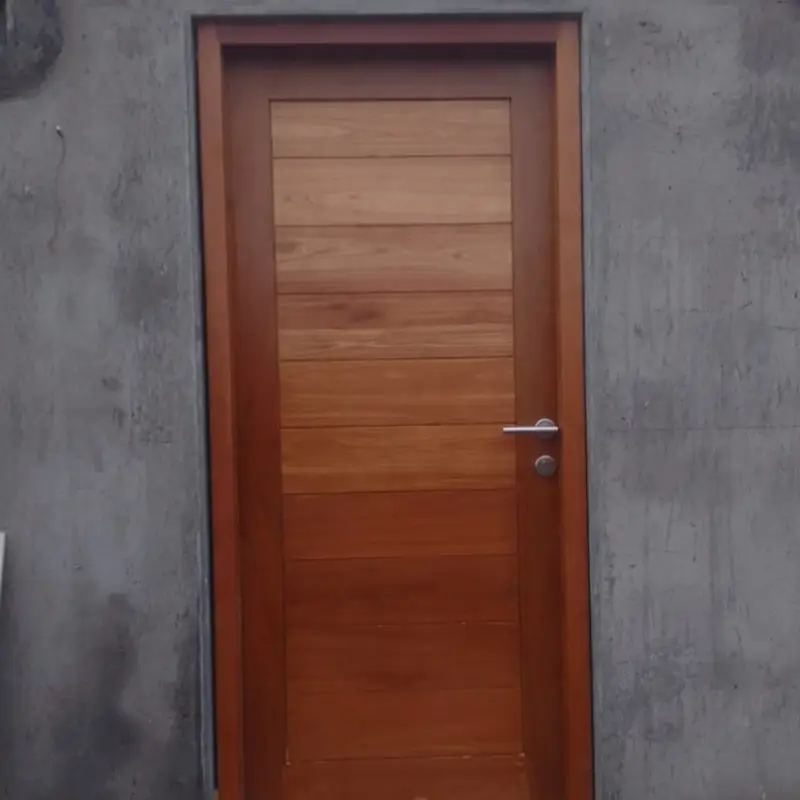 custom teak door