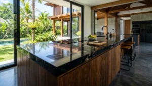 solid surface top table kitchen bali