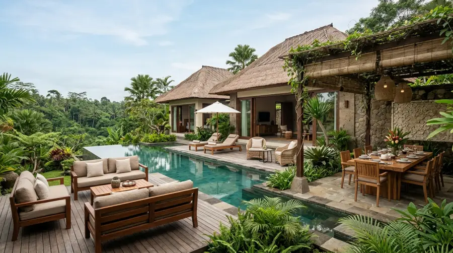 Outdoor furniture for Bali villas and private residences