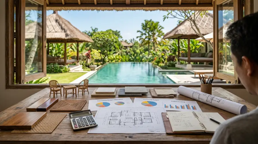 Villa interior budget guide for planning a Bali villa furnishing project